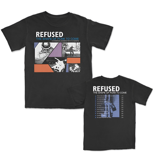 Refused The Shape of Punk To Come Cover Track List T-Shirt Black